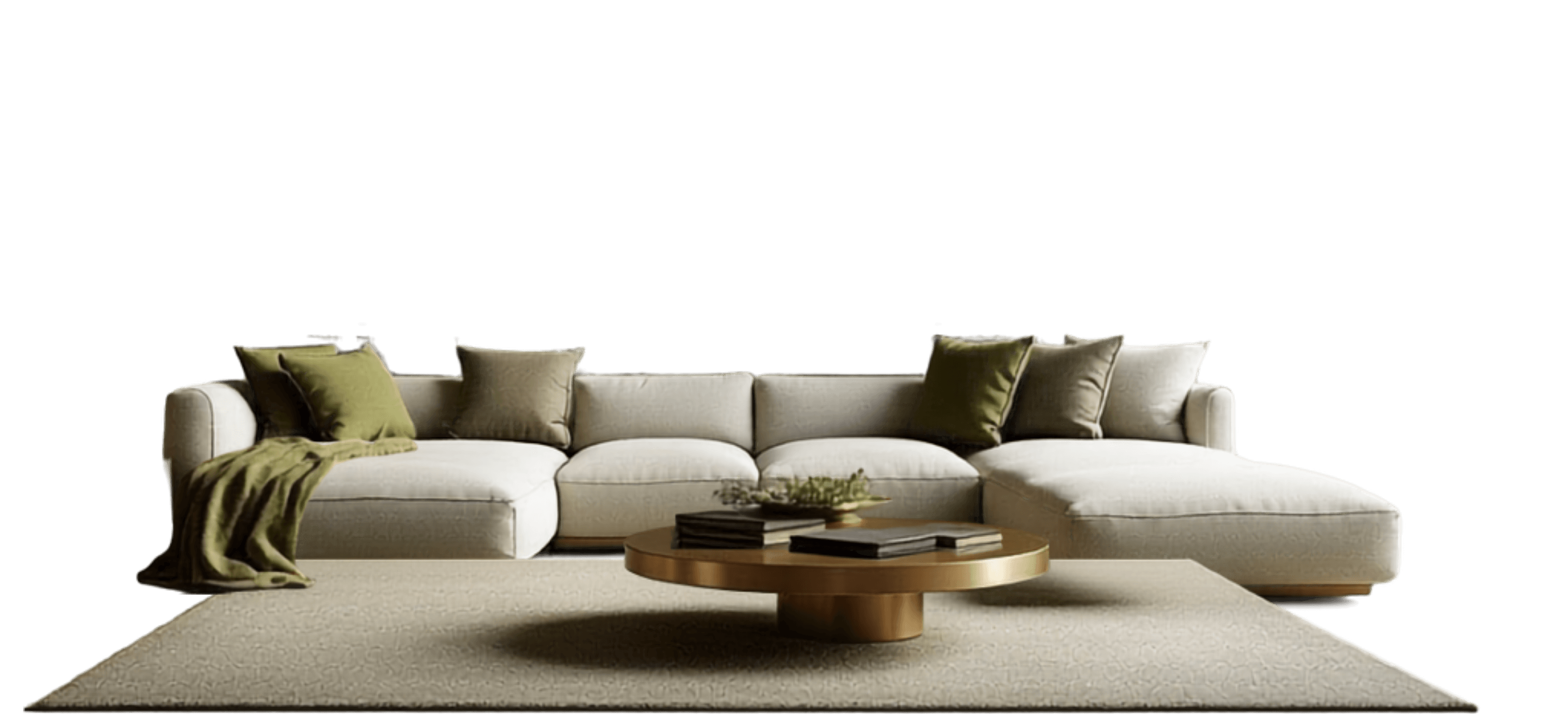 Nội thất sofa và bàn cà phê trong căn hộ ký gửi EzHouse