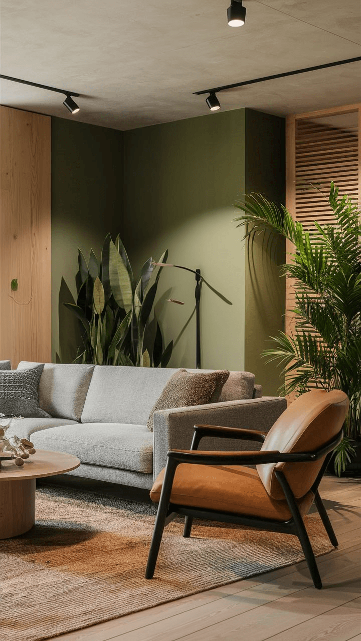 Cozy room with sofa