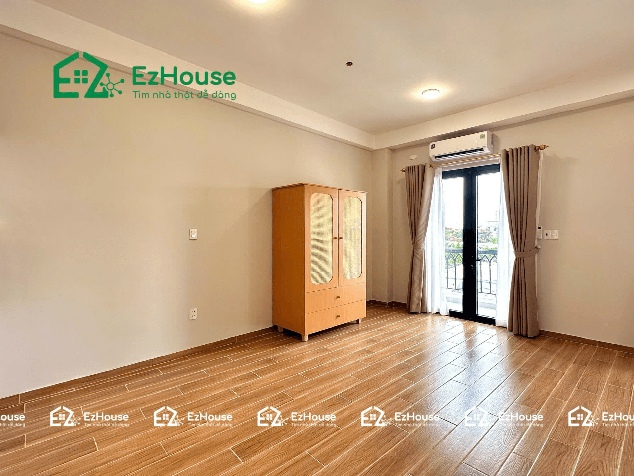 Góc phòng khách căn hộ EzHouse với nội thất hoàn thiện