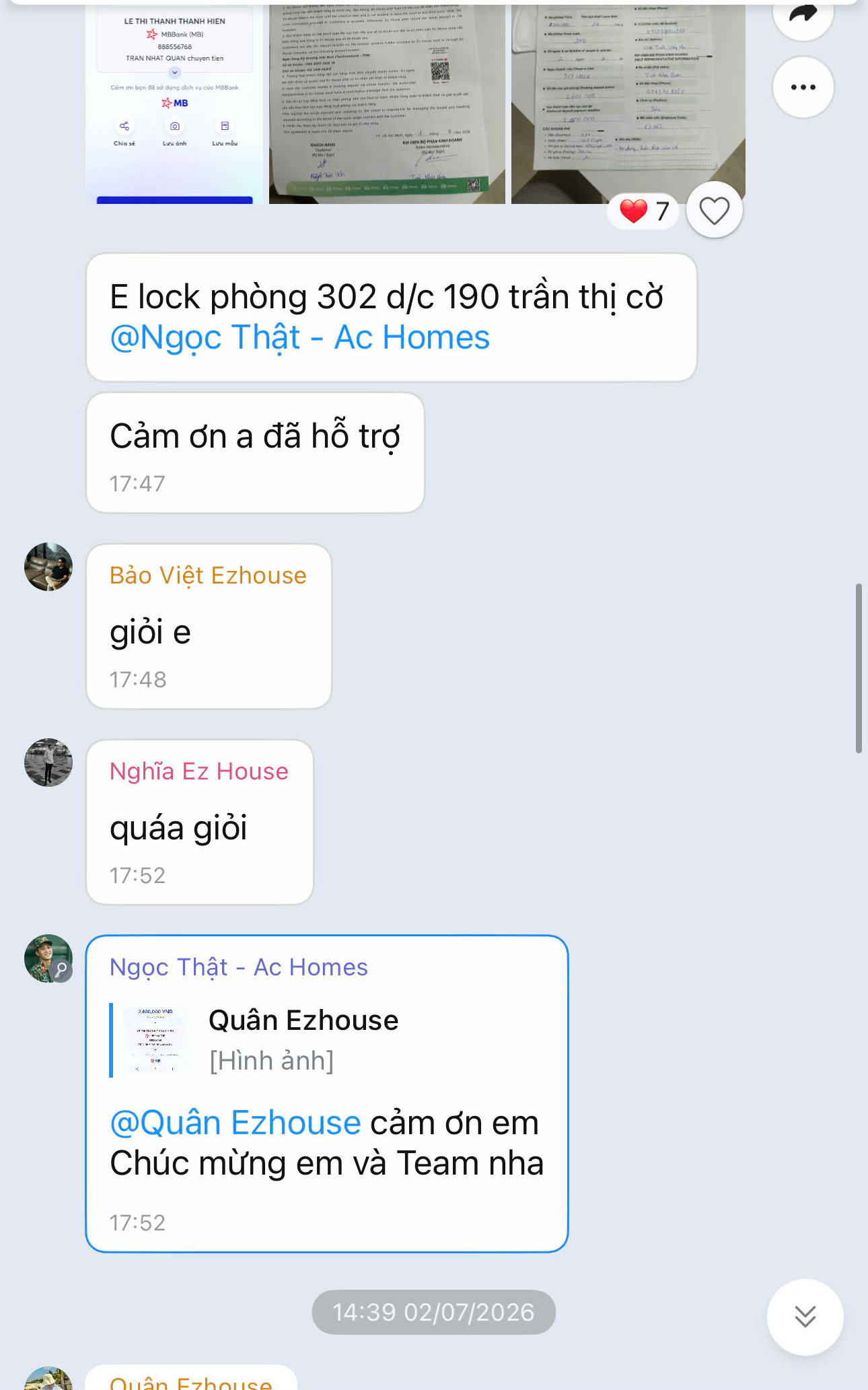 Feedback from Anh Ngọc Thật